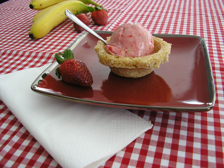 Sorbet fraise et banane